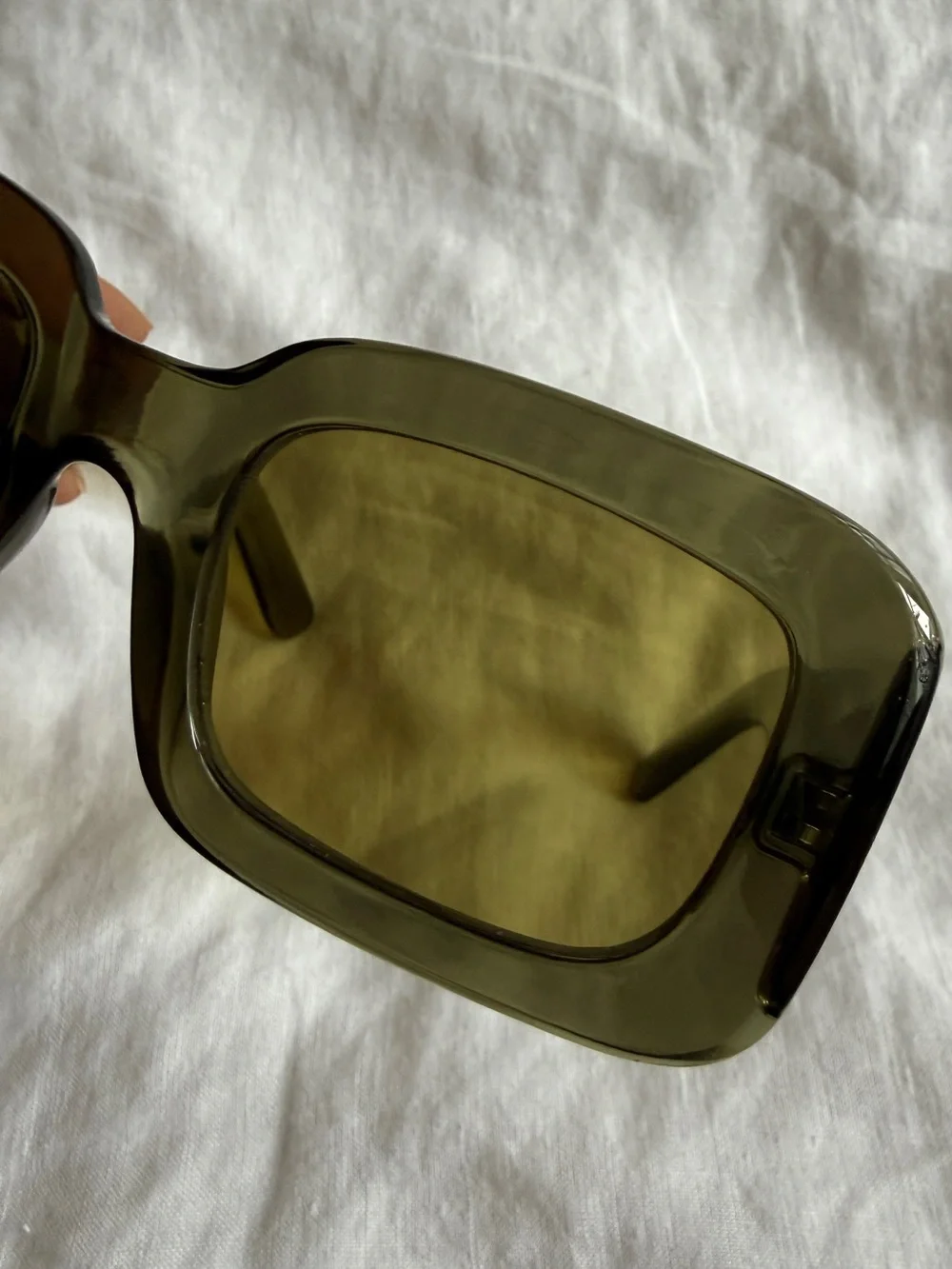 H&M Dark Olive Rectangular Sunglasses